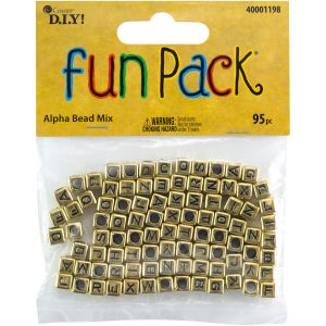 CousinDIY Metal Alphabet-Gold (Pack of 6)