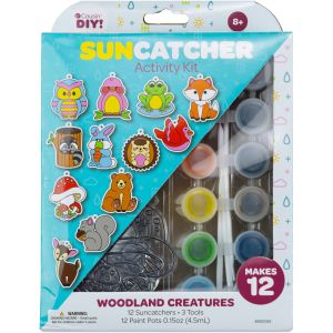 CousinDIY Suncatcher Kit-Woodland, Makes 12 (Pack of 4)