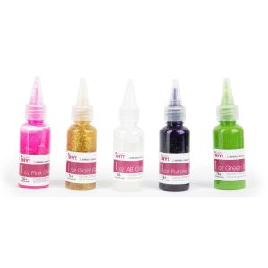 CousinDIY Glitter Glue 25/Pkg-5 Assorted Colors (Pack of 25)
