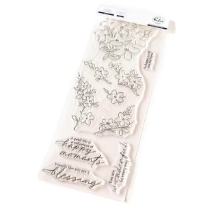 Pinkfresh Studio Clear Stamp Set 4 X12 -Sakura (Pack of 1)
