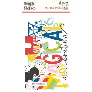 Simple Stories Simple Pages Page Pieces-Say Cheese Magic (Pack of 3)