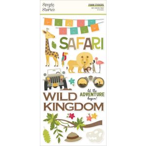 Say Cheese Wild Stickers 44/Pkg-Foam (Pack of 3)