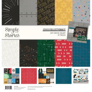 Simple Stories Collection Kit 12 X12 -Say Cheese Galaxy (Pack of 1)