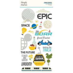 Say Cheese Epic Stickers 63/Pkg-Foam (Pack of 3)