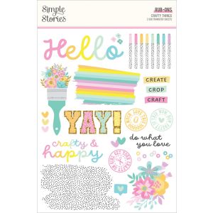 Crafty Things Rub-Ons-6 X8 (Pack of 3)