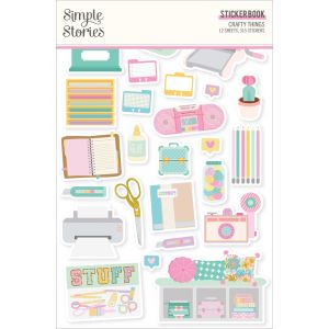 Simple Stories Sticker Book 12/Sheets-Crafty Things (Pack of 2)
