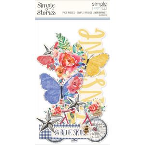 Simple Stories Simple Pages Page Pieces-Simple Vintage Linen Market (Pack of 3)