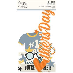 Simple Stories Simple Pages Page Pieces-Father\'s Day (Pack of 3)