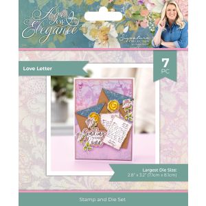 Sara Signature Age Of Elegance Stamp & Die-Love Letter (Pack of 1)