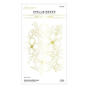 Spellbinders Glimmer Plate-Glimmering Buttercups (Pack of 1)