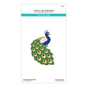 Spellbinders Etched Dies-Kaleidoscope Peacock (Pack of 1)