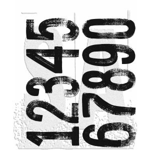 Tim Holtz Cling Stamps 7 X8.5 -Paint By Number (Pack of 1)