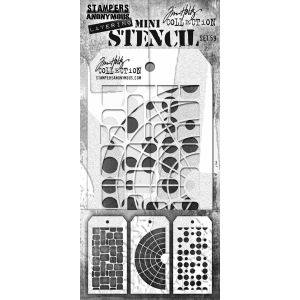 Tim Holtz Mini Layered Stencil Set 3/Pkg-#59 (Pack of 1)