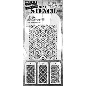 Tim Holtz Mini Layered Stencil Set 3/Pkg-#60 (Pack of 1)
