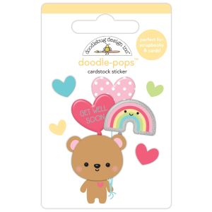 Doodlebug Doodle-Pops 3D Sticker-Bear Hugs (Pack of 6)