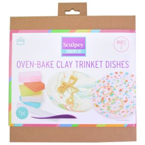Sculpey III Oven Bake Clay Kit-Trinket Dishes, Makes 2 (Pack of 1)