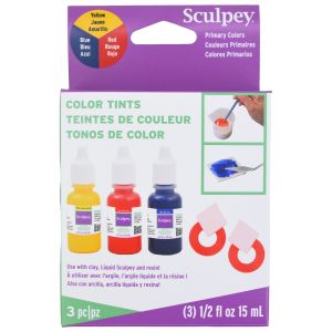 Sculpey Color Tints 3/Pkg-Red, Blue and Yellow (Pack of 1)
