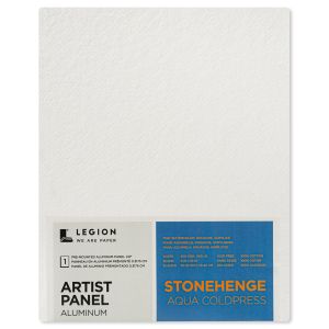 Stonehenge Aqua Coldpress Pre-Mounted Aluminum Panel 8 X10 -White, For Wet Media (Pack of 1)