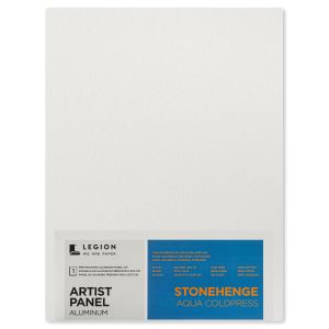 Stonehenge Aqua Coldpress Pre-Mounted Aluminum Panel 12 X16 -White, For Wet Media (Pack of 1)