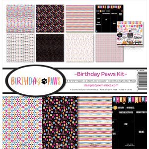 Reminisce Collection Kit 12 X12 -Birthday Paws (Pack of 1)