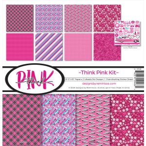 Reminisce Collection Kit 12 X12 -Think Pink! (Pack of 1)