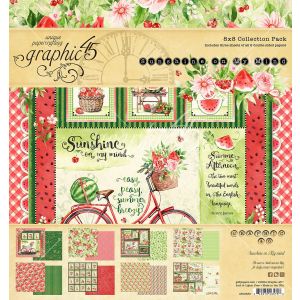 Graphic 45 Collection Pack 8 X8 -Sunshine On My Mind (Pack of 1)