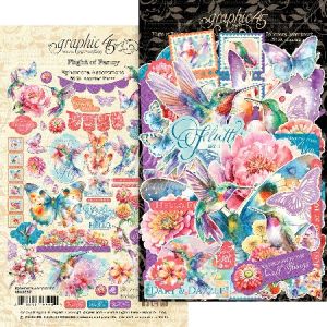 Graphic 45 Ephemera Set-Flight Of Fancy (Pack of 2)