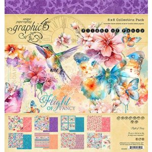 Graphic 45 Collection Pack 8 X8 -Flight Of Fancy (Pack of 1)