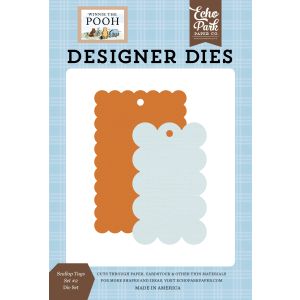 Echo Park Dies-Scallop Tags Set #2, Winnie The Pooh (Pack of 1)
