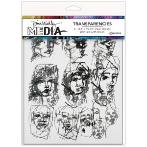 Dina Wakley MEdia Transparencies-Tinies Set 2 (Pack of 2)