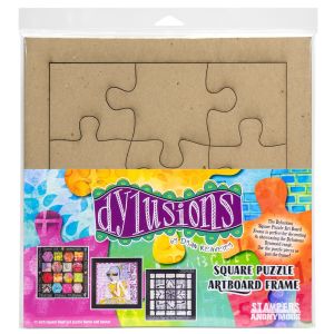 Dyan Reaveley\'s Dylusions Square Puzzle Frame-Chipboard (Pack of 1)