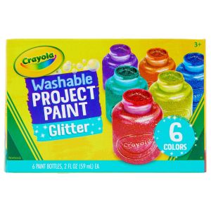 Crayola Washable Kids Paint 2oz 6 Pkg Glitter