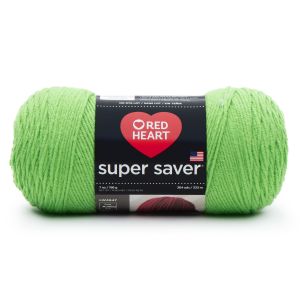 Red Heart Super Saver Yarn-Spring Green, 1 Pack of 4 Piece