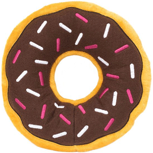 Zippypaws Jumbo Donutz Chocolate - 10.5 Inch