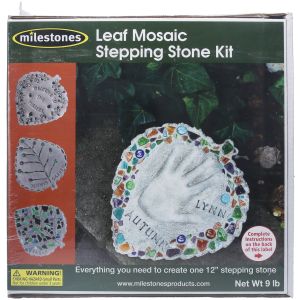 Midwest Products Milestones Mosaic Stepping Stone Kit - Leaf