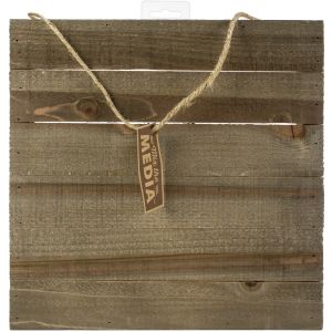 Jillibean Soup Mix The Media Wooden Plank -12 X12 Dark