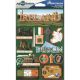 Reminisce Jet Setters Country Dimensional Stickers 4.5 inch X7.5 inch Ireland