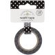 Doodlebug Washi Tape 15mmX12yd Beetle Black Swiss Dot