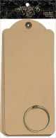 Graphic 45 Staples Large Tag Album 8.75 inch X3.875 inch Kraft