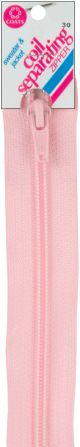 Coats Coil Separating Zipper 24 inch Light Pink