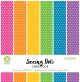 Colorbok 78lb Single Sided Printed Cardstock 12X12 inches Bright Spots 6 Colors Per 5 Each