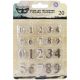 Finnabair Vintage Mechanicals Metal Trinkets Mini Numbers .5 inch To .75 inch 20 Per Pkg