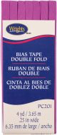 Wrights Double Fold Bias Tape .25 Inch X4yd Radiant Orchid