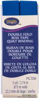 Wrights Double Fold Quilt Binding .875 inch X3yd Snorkel Blue