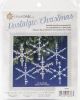Nostalgic Christmas Beaded Crystal Ornament Kit Blue Snowflakes Makes 6
