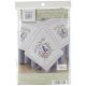 Tobin Stamped White Quilt Blocks 18inchesX18inches 6 Per Pkg Butterfly Heart