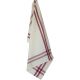 Dunroven House Cream Tea Towel 20 Inch X28 Inch Red Stripe