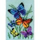 Design Works Neeedlepoint Kit 5 inchX7 inch Butterflies Galore Stitched In Yarn