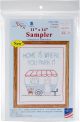 Jack Dempsey Stamped White Sampler 11 inch X14 inch Happy Camper