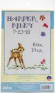Janlynn Counted Cross Stitch Kit 5 Inch X7 Inch Baby Deer Sampler 14 Count
